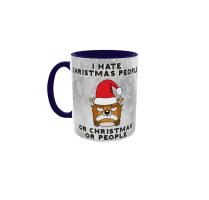 I hate christmas, cana din ceramica, 330ml, model cgs1806